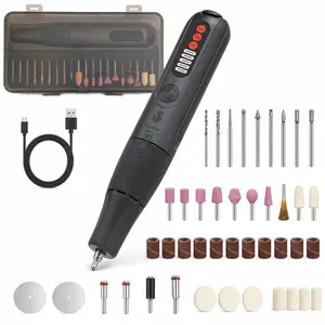 【FathersDayGift】8V Cordless Precision Rotary Tool Kit - 23000RPM 5-Speed Power Engraving Pen, Rechargeable Mini Drill Set with 56 Accessories for DIY Crafts, Wood Carving, 3D Printing, Gifts for Men