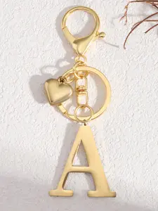 Heart-Shaped Letter Keychain, Cute Initial Accessory for Ladies & Girls, Perfect for Wallets Bags Backpacks, Stylish Keychain, Trendy Cute Keychain