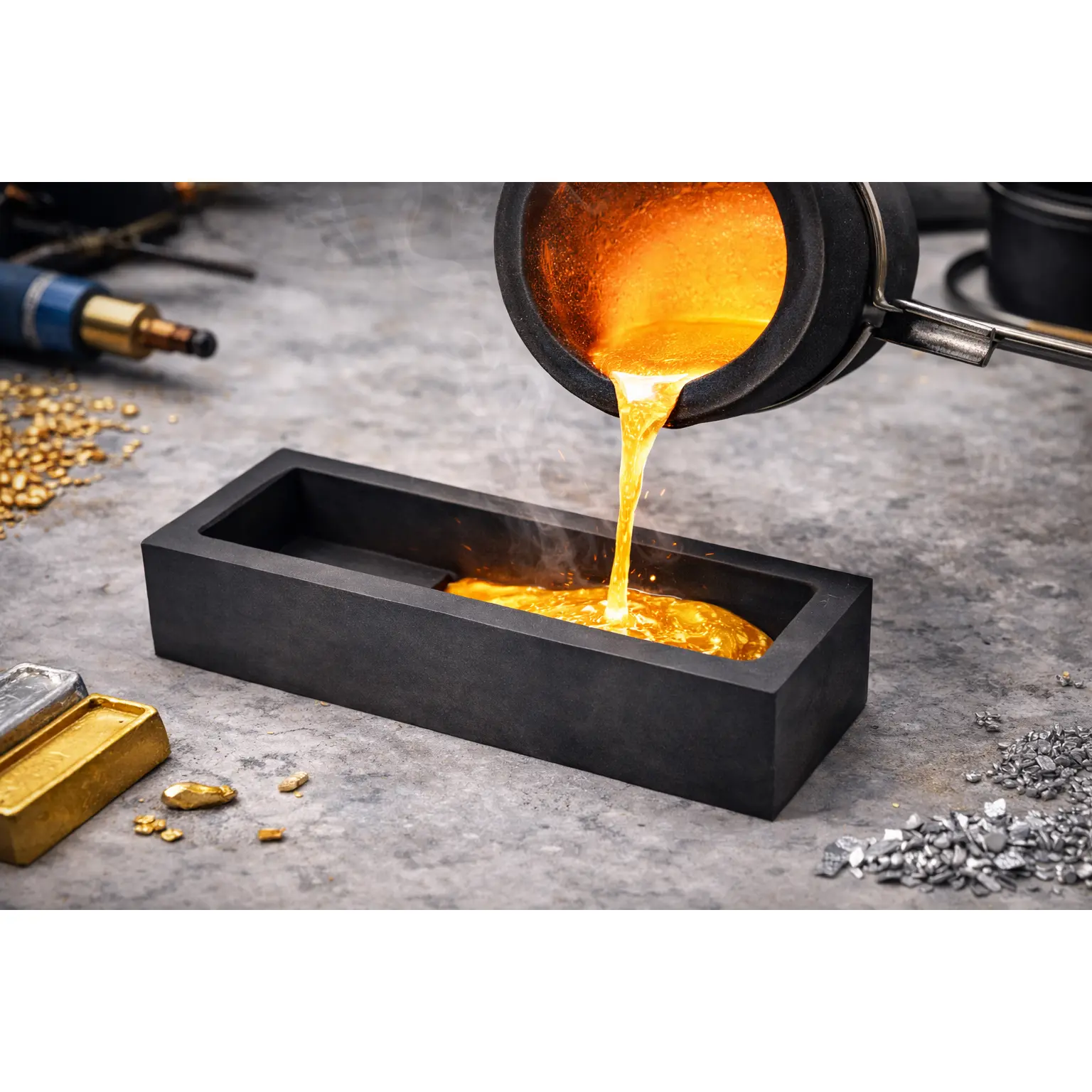 Graphite Mold for Gold & Silver Casting | Heat Resistant | 1kg–9kg Capacity
