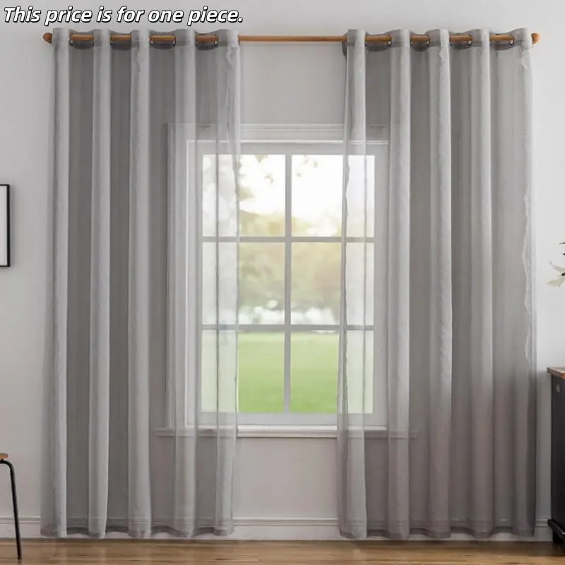 1PC Custom Japanese Minimalist Dolly Curtain, Balcony Living Room Study Bedroom Window Shade, Natural Home Style Decor