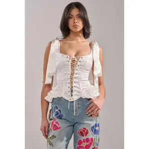 ANOTHER LIFE SATIN CORSET