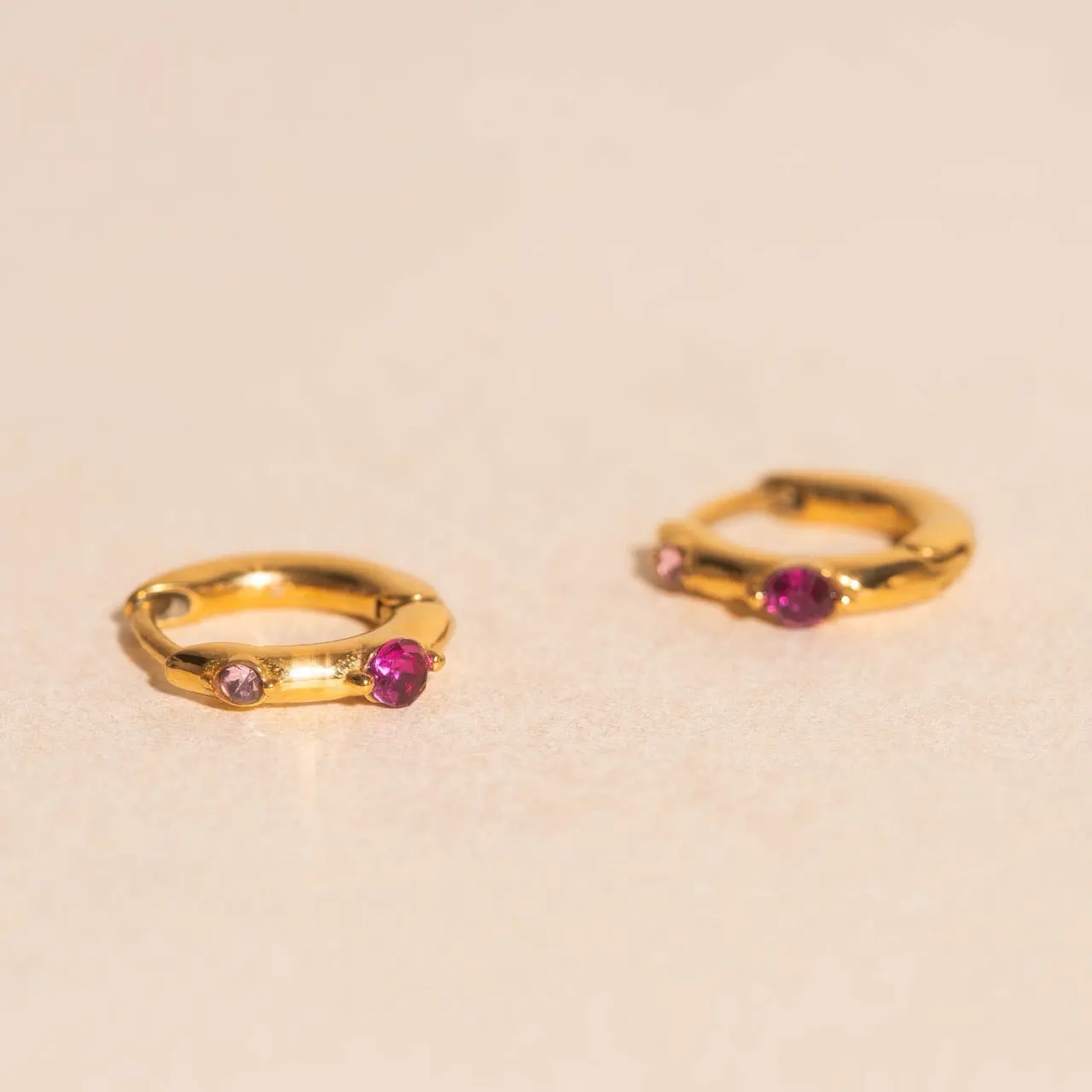 Mini Crystal Rounded Huggie Hoop Earrings Mini Crystal Rounded Huggie Hoop Earrings