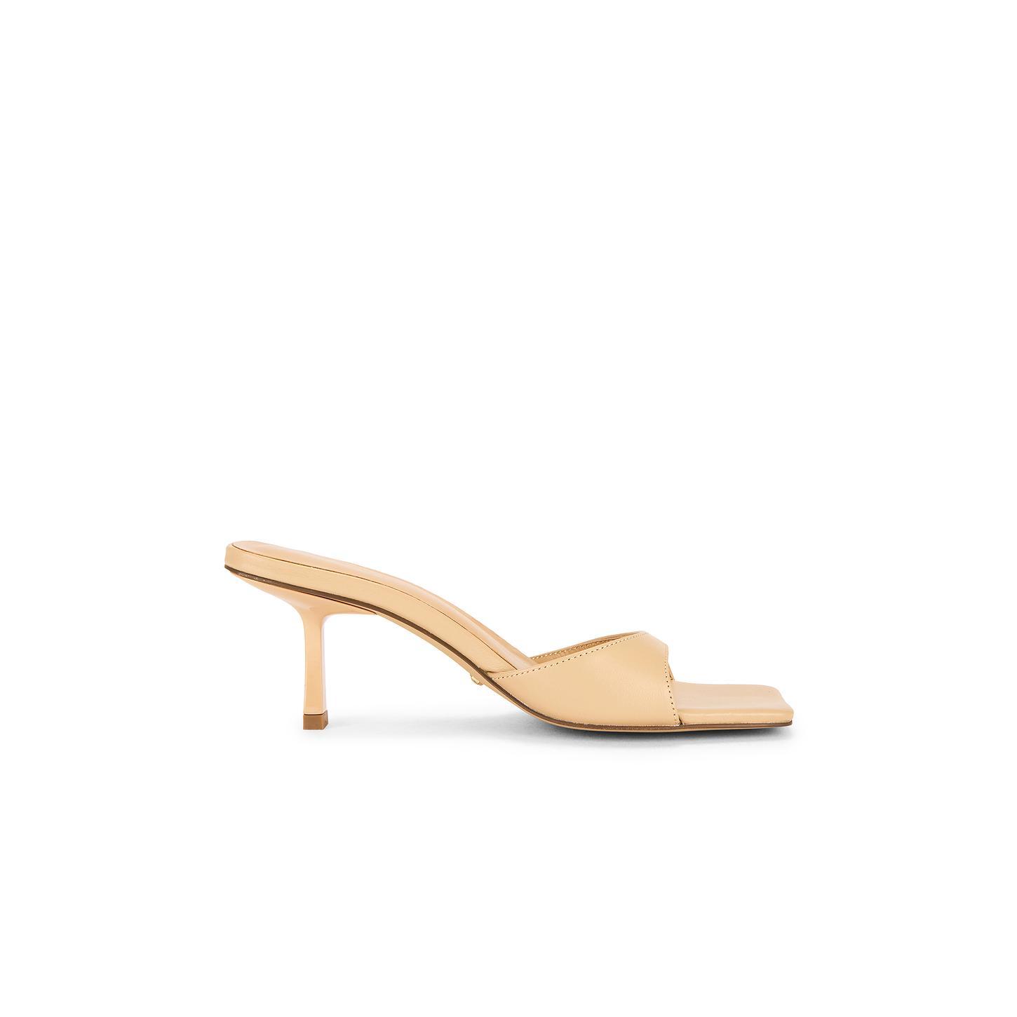 RAYE x Emma Rose Jocey Mule in White Nappa