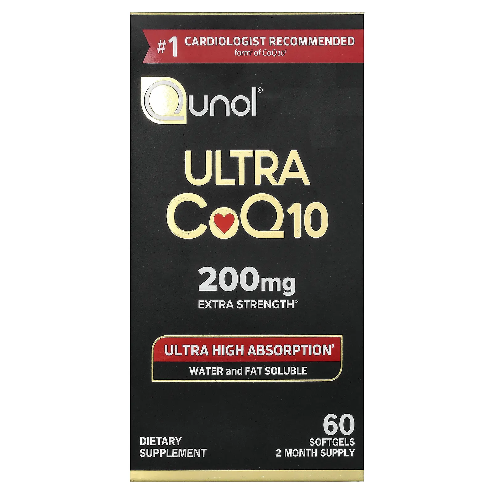 Qunol Ultra CoQ10, 60 Softgels