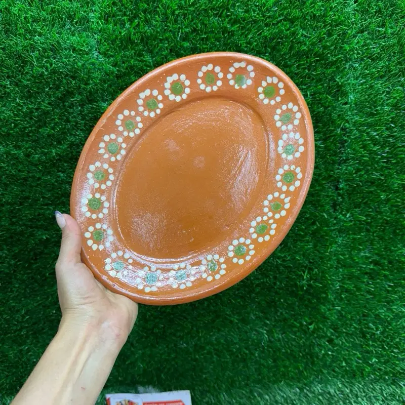 Oval Plate Clay 11In (Sets). Oval Plate Clay 11In (Sets).