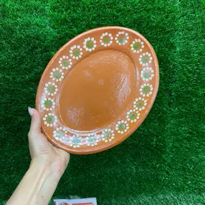 Oval Plate Clay 11In Sets.