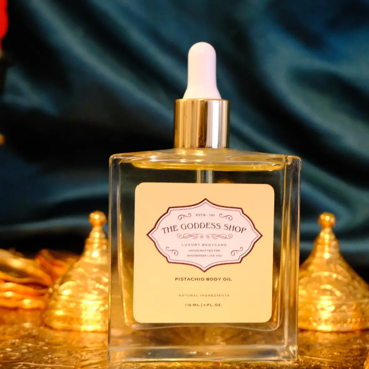 Pistachio Body Oil - CREAMY Scent, 3 to 3.9 fl oz, Suitable for Adults, Made in the US, Regular Edition, Natural Ingredients