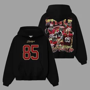 49ers Faithful Fit - George Kittle 85 Soft And Comfortable Cotton Hoodie, Sweatshirt and T-Shirt, Niner Gang Football Fans Game Day Outfit, Gift For Football Fans, Graphic Football Shirt