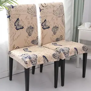 Butterfly Print Chair Cover, 1/2/ Modern Simple Chair Slipcover, Dustproof Washable Chair Protector for Home Dining Room Decor