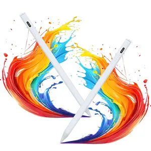2pcs White Stylus Pens for Universal Touch Screen Devices - Compatible with iPad, Samsung Galaxy, Smartphones