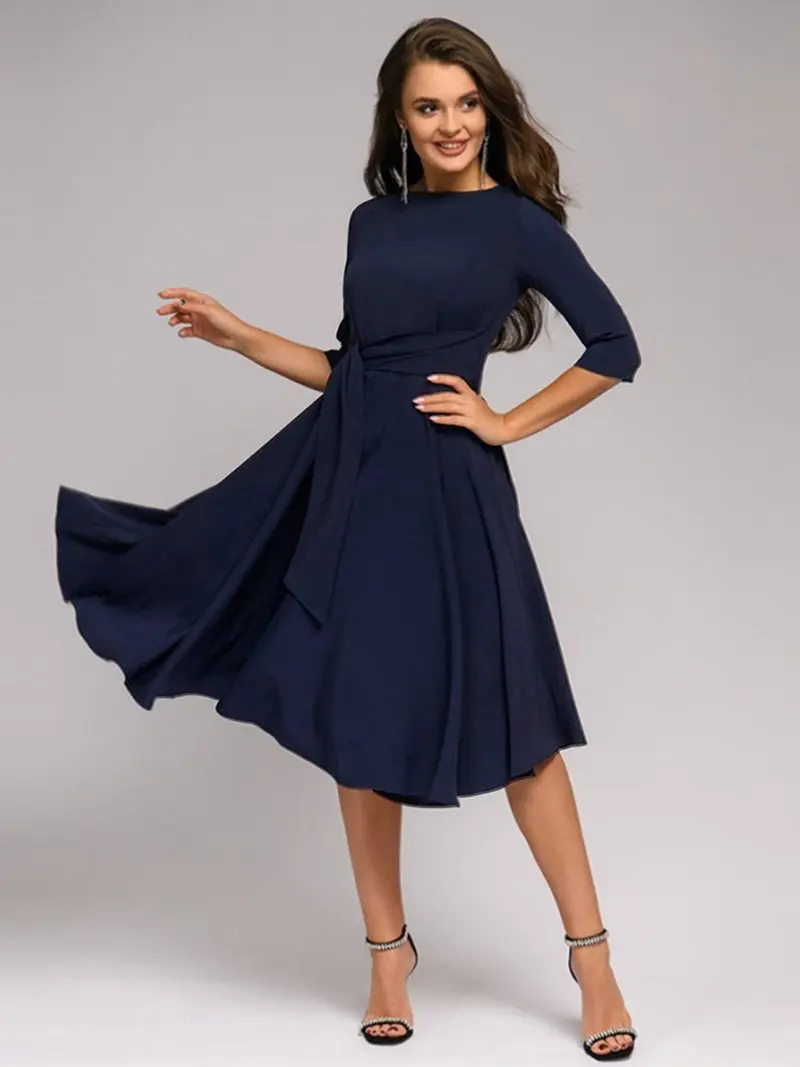 midi fall dresses 2024 Dancing Queen 4379 - Floral Glitter Print Prom Dress XS / Gold