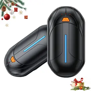 AI hand warmer, rechargeable 2-piece set, AI smart chip electric hand warmer, 20 hours of long and safe heating, portable pocket heater, Christmas gift, outdoor, hunting, golf, camping accessory