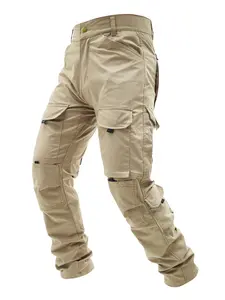 Men's Outdoor Mountain Style Hardworking Multi-Pocket Work Pants, Durable and Functional Design, Perfect for Hiking and Camping