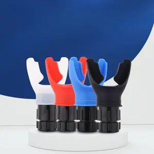 Outdoor portable vital capacity abdominal breathing trainer with adjustable resistance respiratory enhance strength Silicone