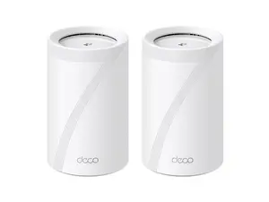 TP-Link Tri-Band WiFi 7 BE10000 Whole Home Mesh System (Deco BE63) | 6-Stream 10 Gbps | 4 × 2.5G Ports Wired Backhaul, 4× Smart Internal Antennas | VPN, AI-Roaming, MU-MIMO, HomeShield (2-Pack)