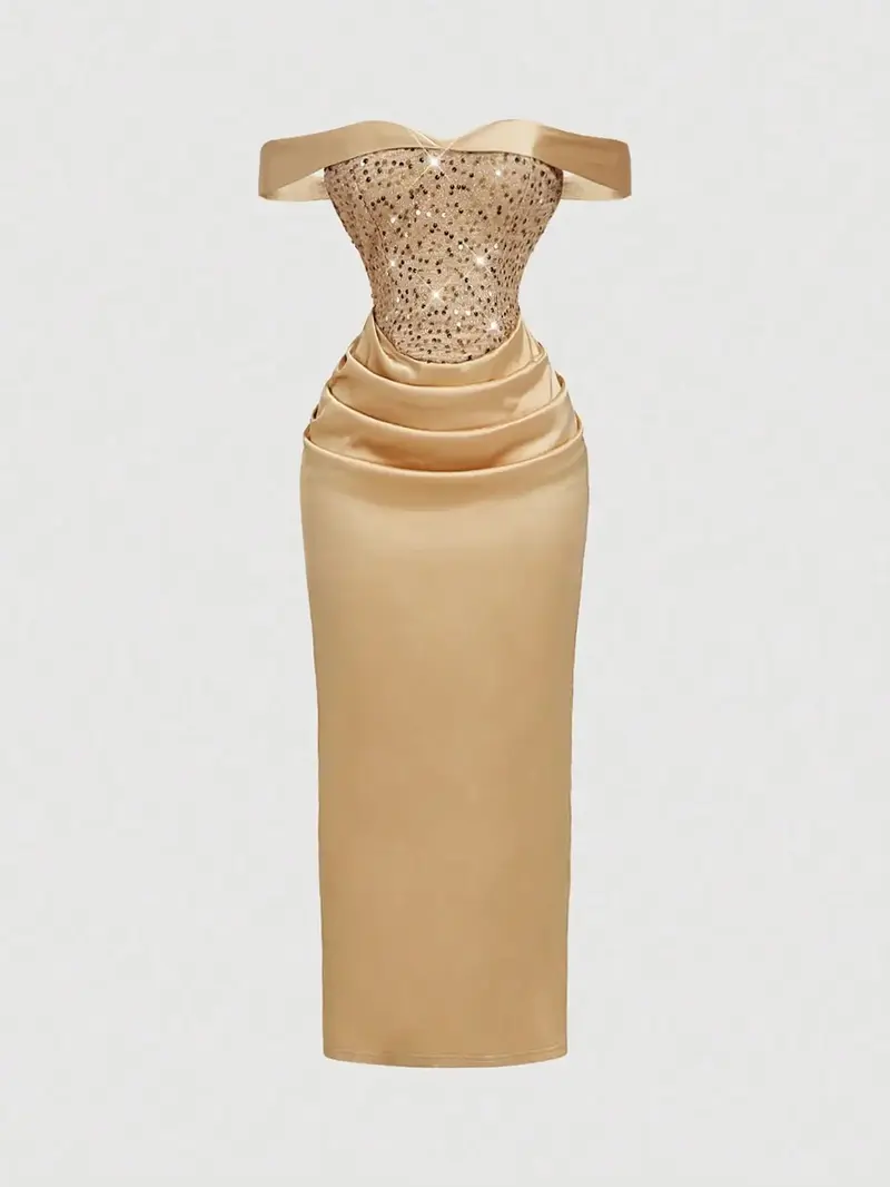 strapless open back dress Strawberry Pink Abstract Print Pleated Flounce Sleeve Maxi Dress –  TwinkleFix.com