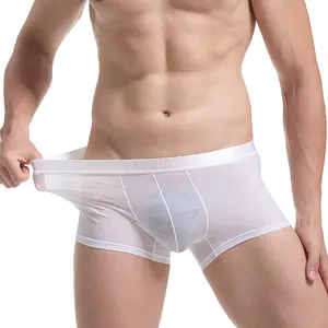 Men's 6-Pack Snug-Fit Plain Boxer Briefs, Soft Breathable U-Convex Thin Menswear Underwear for Daily Wear