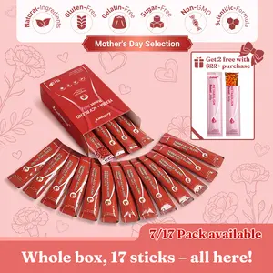 LeafStory Yerba + Apple Vinegar Reset Jelly（7 Sticks/17 Sticks）: Mixed Berry Flavor, Support Digestion, Gut Health, and Metabolism, Debloat, Natural Ingredients , Sugar-Free, Gluten-Free, Non-GMO, Gelatin-Free-BD