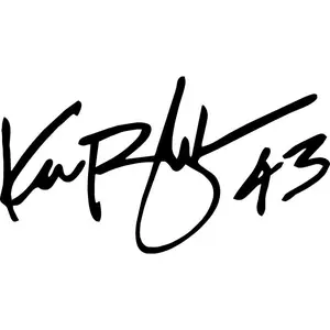 Ken Block 43 Signature Vinyl Decal - 8” Wide for Vehicle Windows Universal Car Sticker