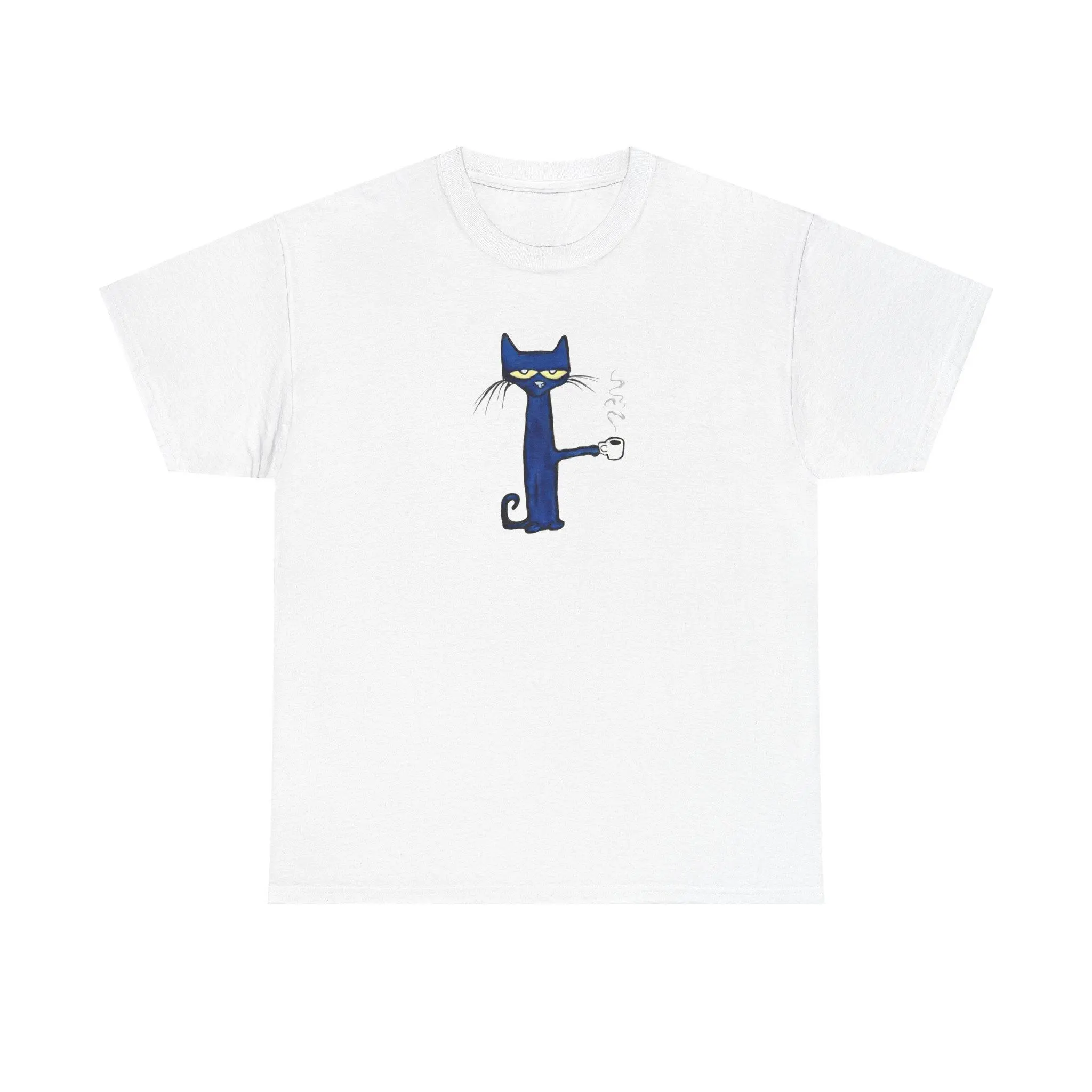 PETE THE CAT COFFEE SHIRT, Adult funny T-shirt, Gift for Woman and Man