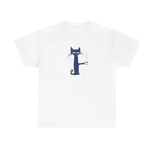 PETE THE CAT COFFEE SHIRT, Adult funny T-shirt, Gift for Woman and Man