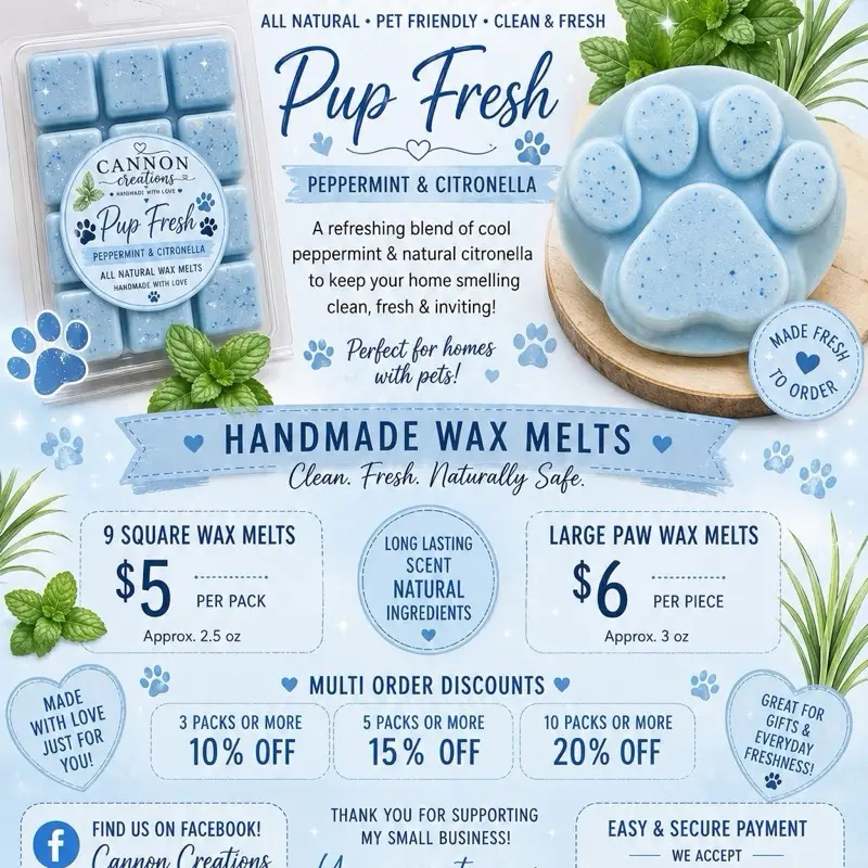 Cannon Creations Handmade Candle Wax Melts
