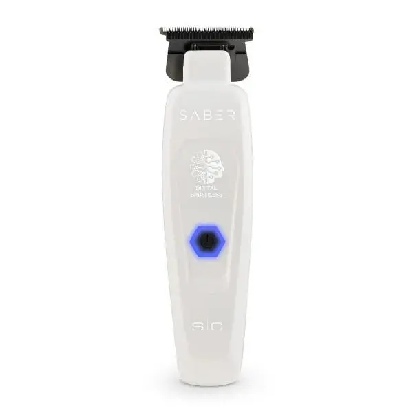 StyleCraft Pro Saber Metal Trimmer – White Brushless 7500 RPM #SC421W