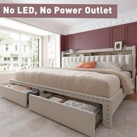 Beige with 2 Drawers