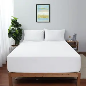 King Size Fitted Sheet Only White 100% Egyptian Cotton 600 Thread Count 16" Deep Pocket Premium Cotton Mattress Sheet (1 Bottom Sheet Only)
