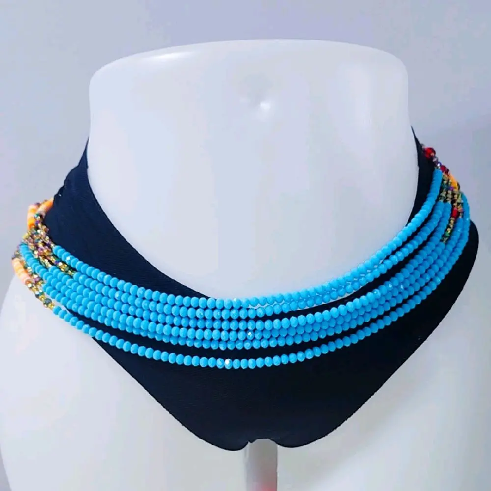 African Waist Beads 50 Inches - Colorful Beads for Waist Decoration