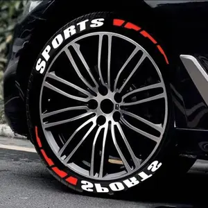 Car Wheel Sticker,Durable PVC Rubber Car Tire Sticker,Self-adhesive Car Tire Sticker for 14-24 Inch Tires,Car Tire Decal,Car Exterior Accessories