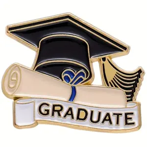 Cool graduate enamel pin