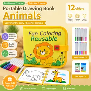 Non-Toxic Watercolor Paint Set - 12-Color Office & School Stationery with Portable Case for Students & Office Art Projects outdoorfun