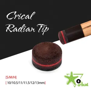 CRICAL Billiard Pool Cue Tips Replacement Billiard Accessories 6 Sizes Pool Cue Tip/Snooker Cue Tip 10mm 10.5mm 11mm 11.5mm 12mm 13mm
