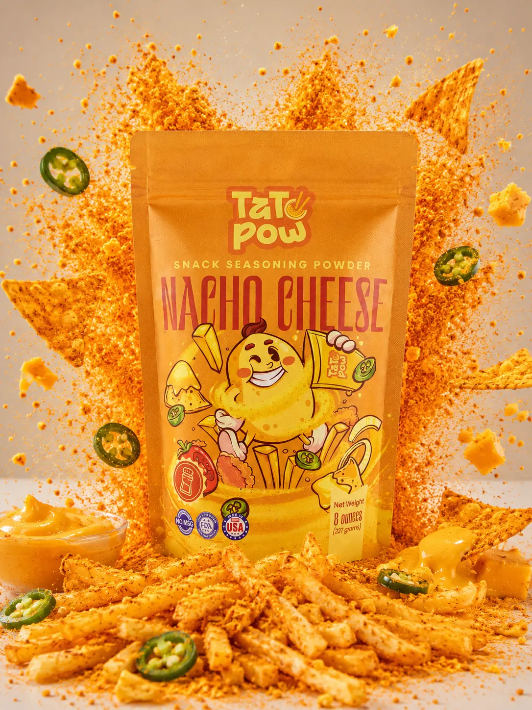 TATOPOW NACHO CHEESE SNACK SEASONING POWDER