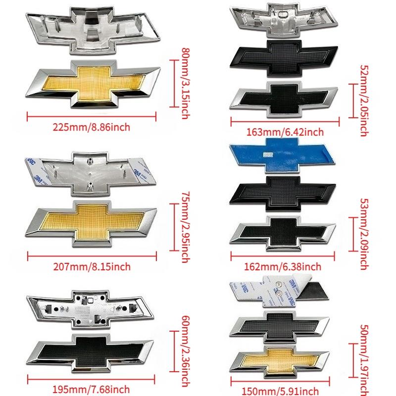 Universal Car Emblem Sticker, Chevrolet Replacement Exterior Decoration, Waterproof Scratch-Resistant Body Accessories