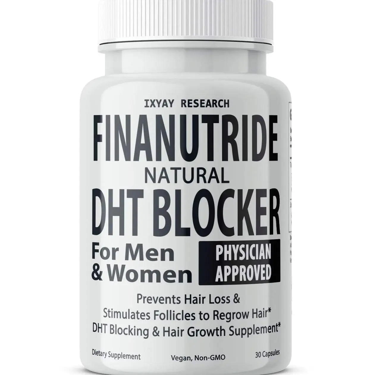 FinaNutride Natural DHT Blocker & Regrowth Capsules - Prevent Loss, Stimulate Follicles, Proprietary Treatment