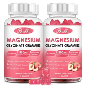 Sugar-Free Magnesium Glycinate Gummies – 2 Bottles, Multi-Mineral Chewable