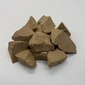 100% Natural Narat Brown Kaolin Clay Lump & Chunks, Zero Additive, Hard Texture Mild Sticky When Wet - 200g(7oz)