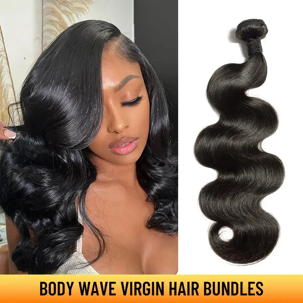 YGwigs Human Hair Bundles Sew in Extensions Cambodia Virgin Weave Bundle Extensions for Black Women Natural Color YGwigs Human Hair Bundles Sew in Extensions Cambodia Virgin Weave Bundle Extensions for Black Women Natural Color