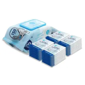 Snugell CPAP Mask Wipes Jumbo Pack 150 Unscented with Travel Pack 40 Alcohol-Free Lint-Free Aloe Vera for Easy Cleaning