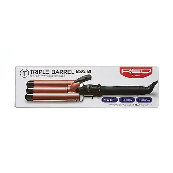 RED by KISS 1" Triple Barrel Waver