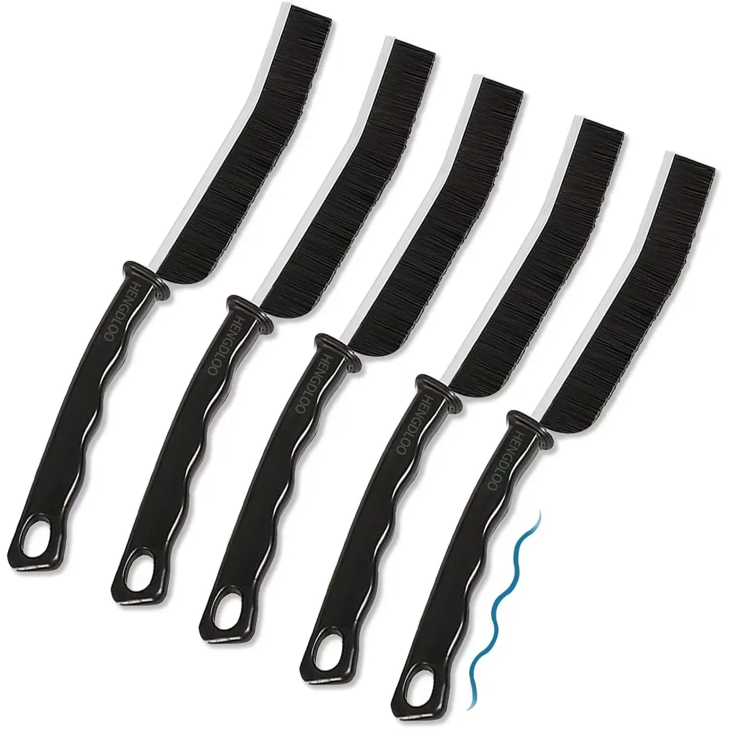 5 PCS Hard Bristle Crevice Cleaning Brush,Thin Crevice Cleaning Brushes for Household Use, Multifunctional Cleaning Tools for Narrow Corner Tight Spaces