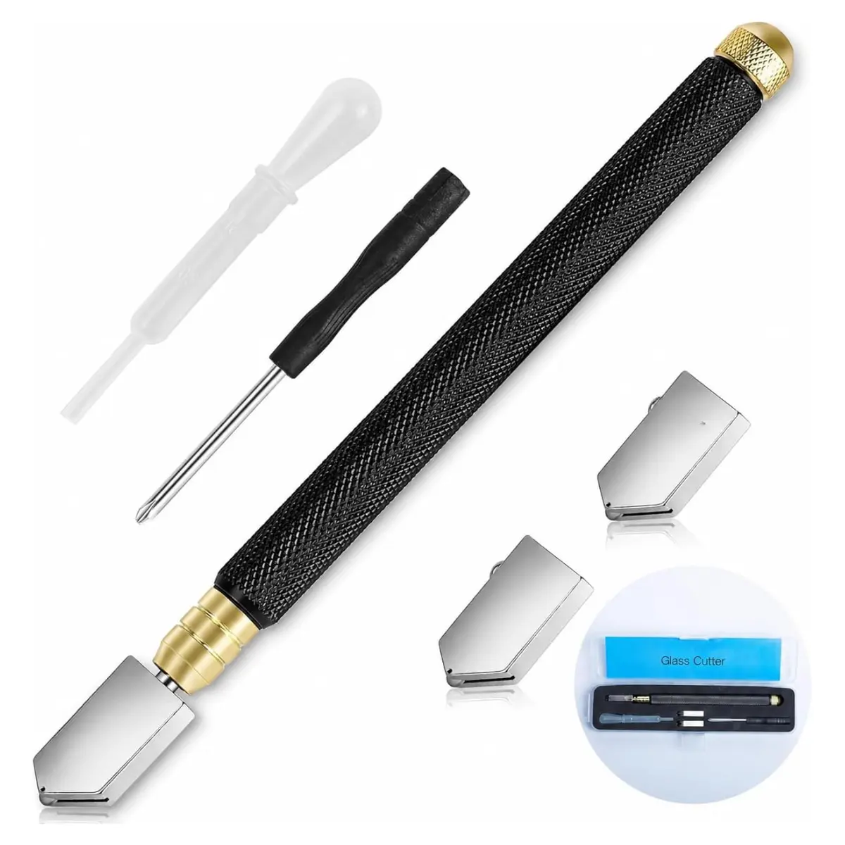 Glass Cutter Tool – Oil Feed Carbide Tip for Glass, Tile & Mirror Glass Cutter Tool – Oil Feed Carbide Tip for Glass, Tile & Mirror