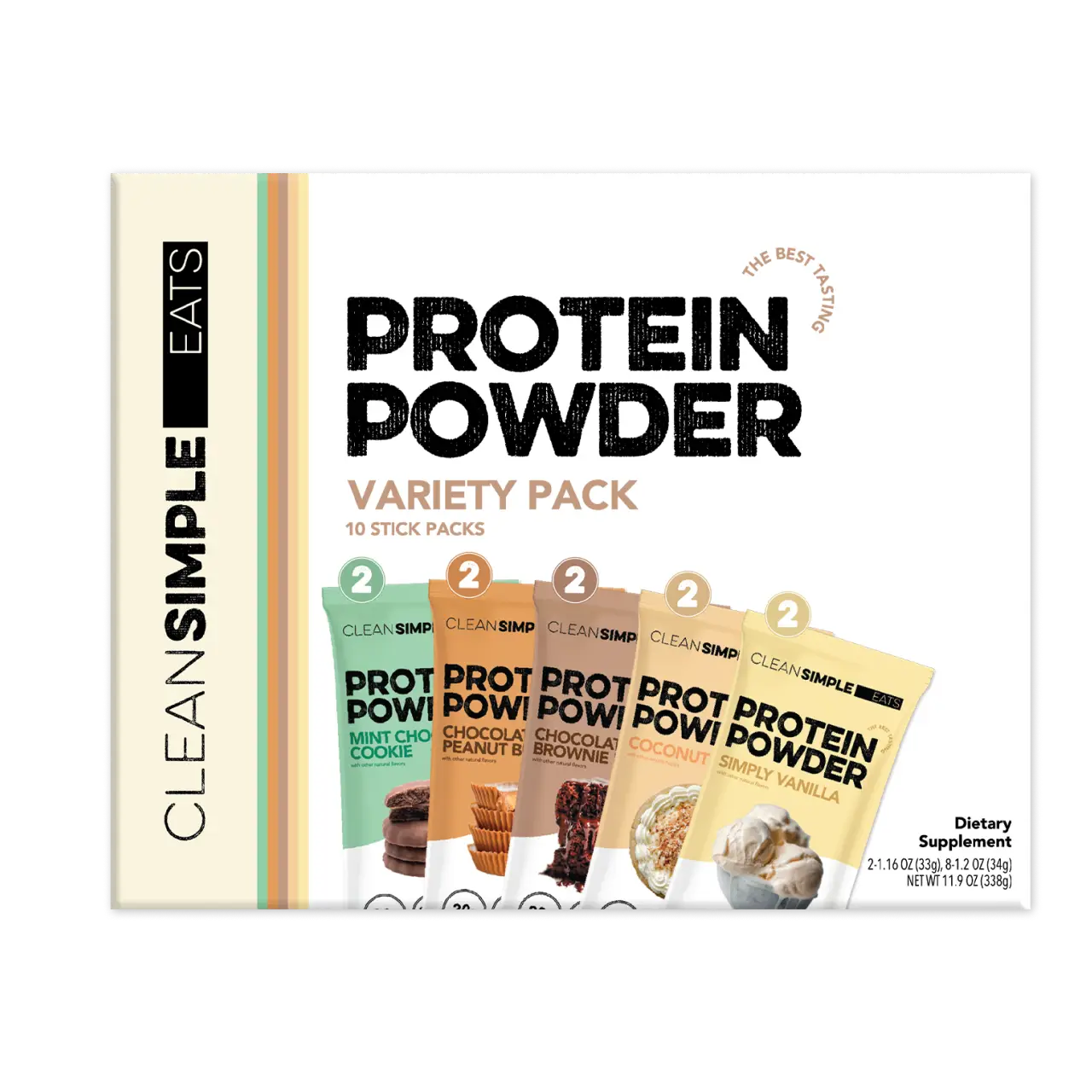 5-Flavor Protein Variety Pack (10 Single Serving Stick Packs)