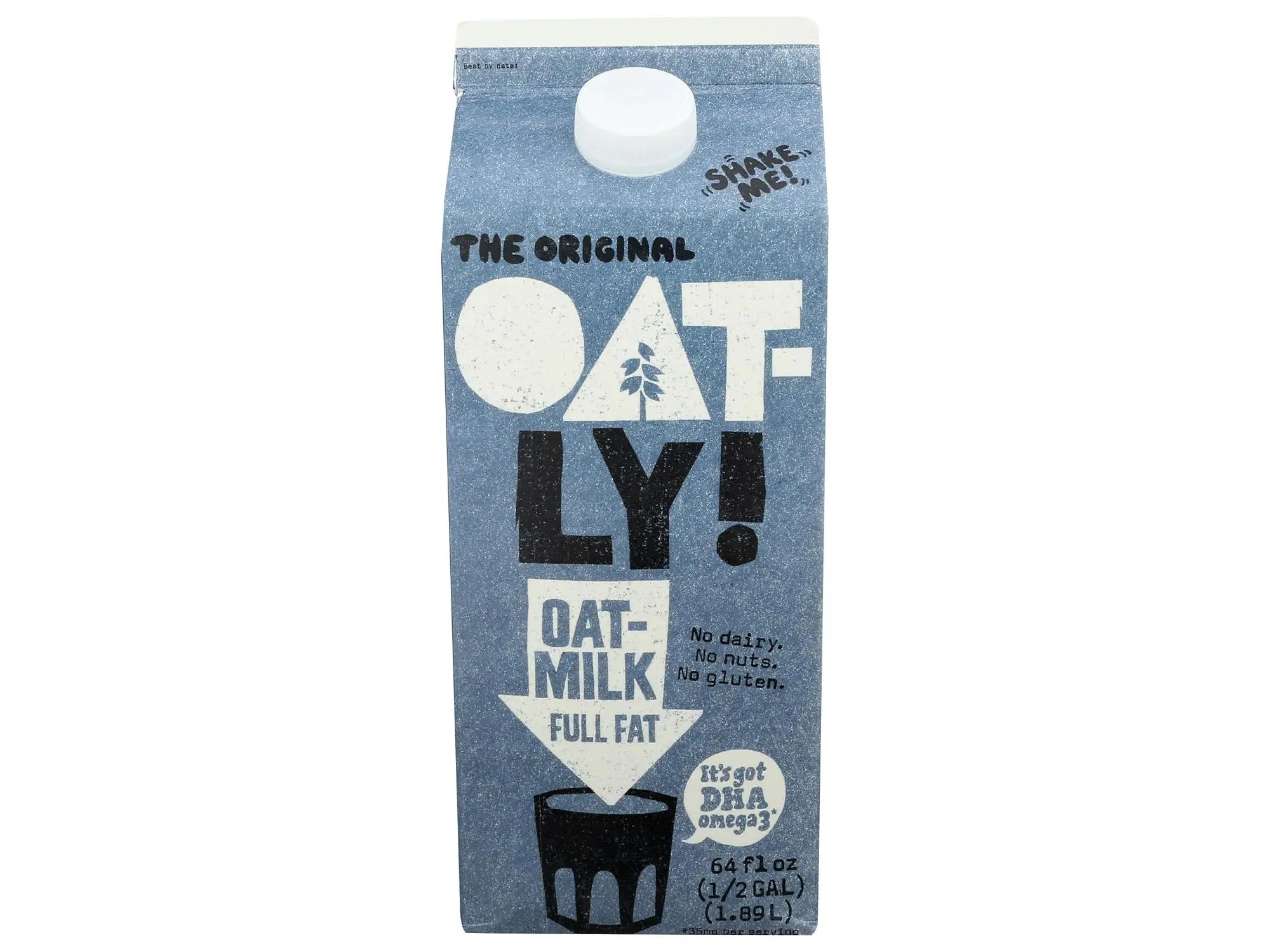 Oatly, Milk Oat Full Fat, 64 Fl Oz | Plant-Based Made from Oats, Milk Alternative, Vegan, Non-GMO, Gluten Free, Kosher