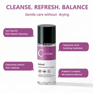 CAGYVOIM Fresh Intimate Skin Spray – Odor Control, pH-Balanced & Itch Relief | Instant Feminine Freshness Spray