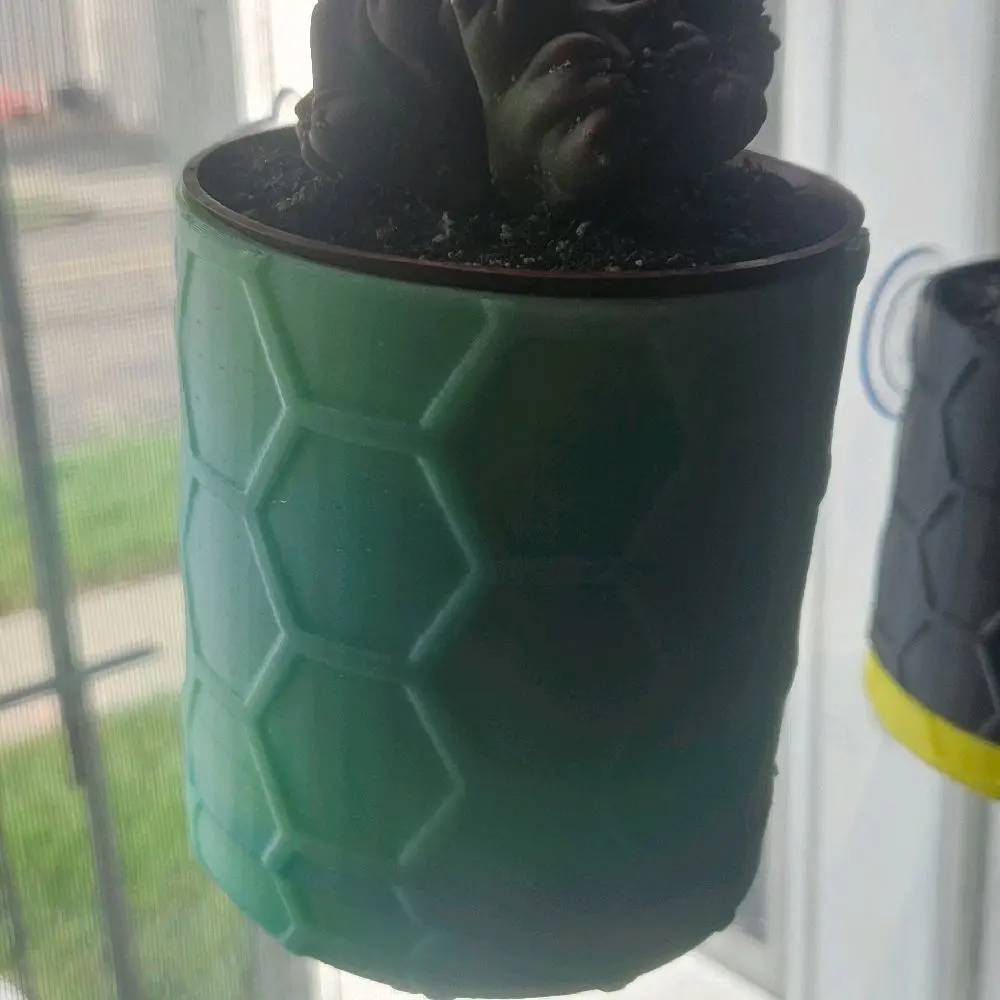"The Keeper" Suction Window Planter with PETG Magnetic Drip Tray 4 inch