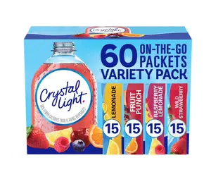 Crystal Light Variety Pack Drink Mix Packets 60 pk.
