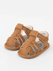 Suede Velcro Fisherman Baby Sandals